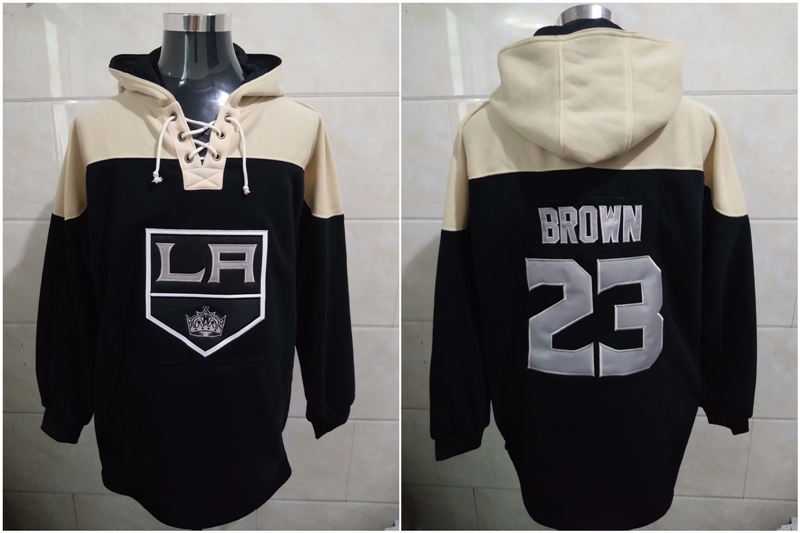 Los Angeles Kings 23 Dustin Brown Black All Stitched Pullover Hoodie,We sell and wholesale Los Angeles Kings 23 Dustin Brown Black All Stitched Pullover Hoodie on line form chian!